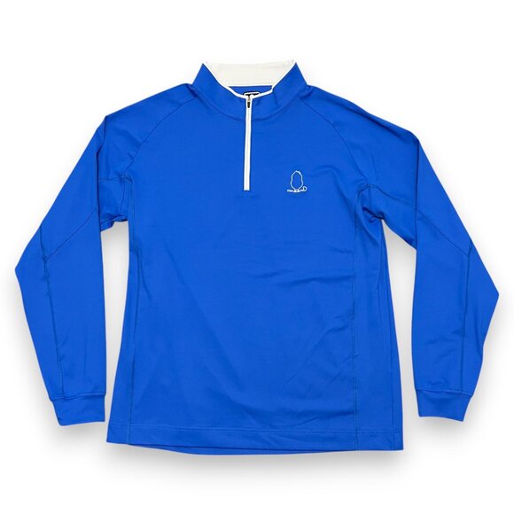 Bayou Birdie Men's Blue Quarter Zip Size XL - Picture 1 of 6